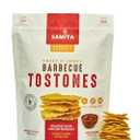 Samiya Plantain Chips | Barbecue | Crunchy Tostones Snack | All-Natural, Gluten-Free NON-GMO Kosher OU | Vegan & Soy-Free | Thin Crispy Plantain Chips | No Artificial Ingredients | Latin Flavor | 12.3 ounce Bag (EXP 03/28/26)