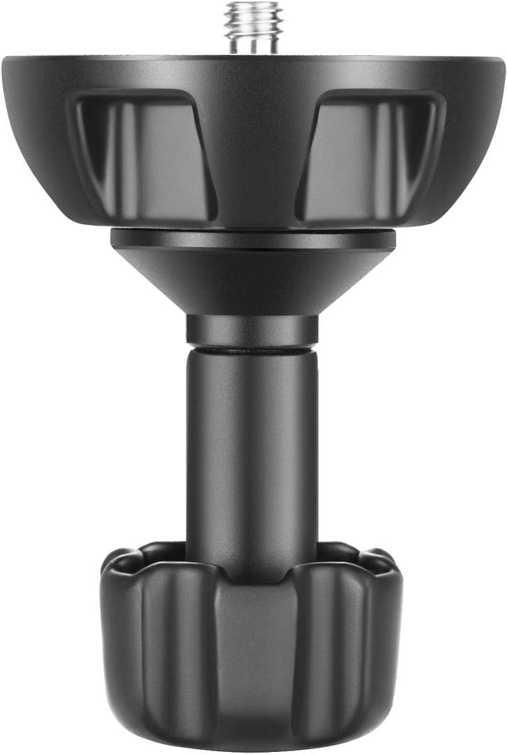 NEEWER 75mm Bowl Adapter, Metal Half Ball Flat to Bowl Adapter Convert with 3/8-inch Screws Mount on Tripod and Fluid Head TA60/2500/3500