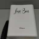 Sealegend Magnetic Lint Bin for Laundry Room with Dryer Lint Brush, Wall Mounted Trash Can Space-Saving Laundry Organization and Storage, White