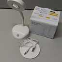 Wireless Picture Light Battery Operated, 2200mAH Rechargeable Painting Light with Motion Sensor and Rotatable Tube, Stepless Dimming Art Display Light for Picture Frame (1PCS, White)