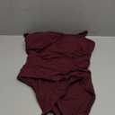 La Blanca Women's Island Goddess Rouched Body Lingerie Mio One Piece Swimsuit, Dark Cherry, 12. Size S, M.