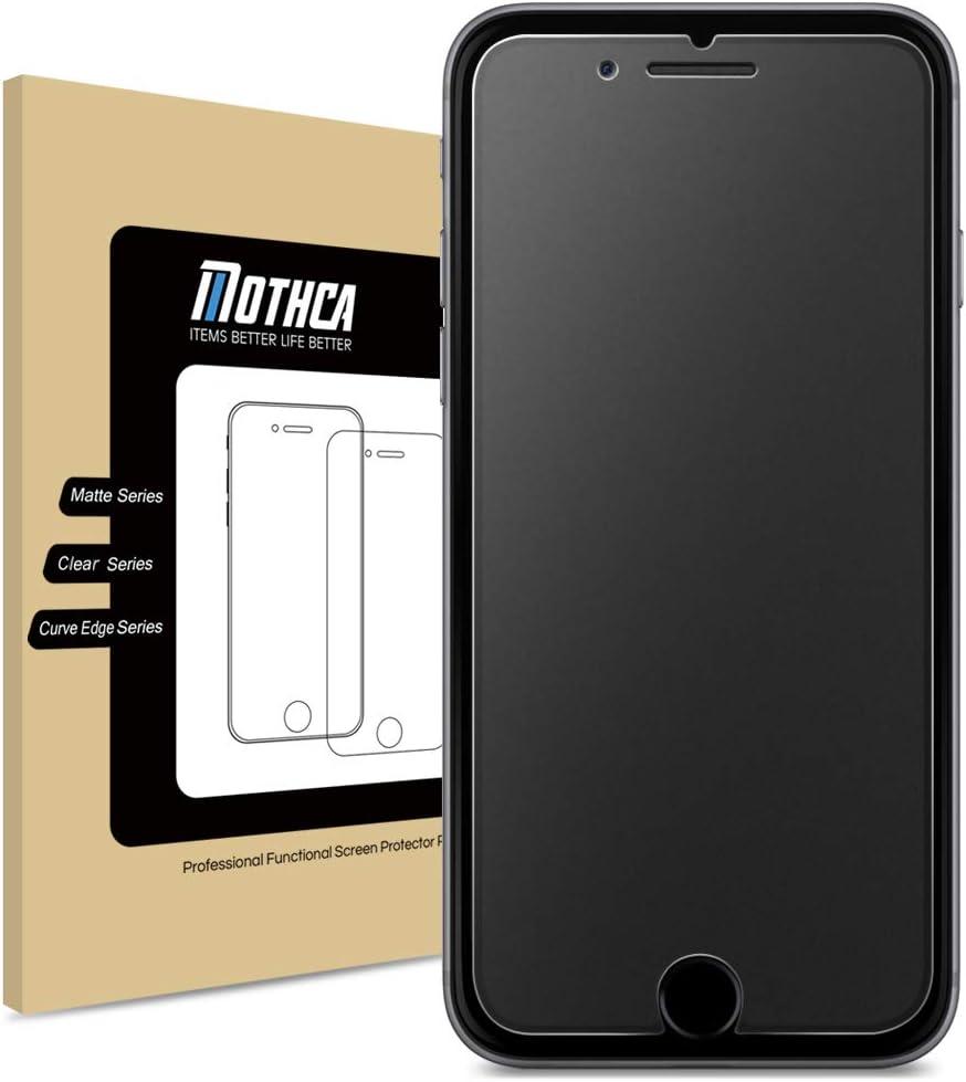 Mothca iPhone 8 Plus / 7 Plus Matte Glass Screen Protector, Anti-Glare & Anti-Fingerprint No Dazzling 9H Hardness HD Tempered Glass Shield Film for iPhone 8 Plus/7 Plus, Smooth as Silk Amazing Touch