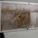 Neutral Canvas Arts Gold Wall Art Decor Framed Abstract Pictures Grey Prints Artwork for Living Room Bedroom Dining Room Home Office Decor 29x58