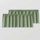 Curtains 51"x18" Olive 2PCS