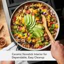 KitchenAid Hard Anodized Ceramic Nonstick Frying Pan/Skillet, 12.25 Inch - Matte Black