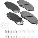 Akebono Brake Pads, ProACT, Front, compatible with Acura/Honda 2002-17, Set of 4