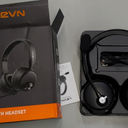 LEVN Bluetooth Headset with Mic & Mute Button, 60 Hrs Noise Cancelling Wireless Headset with Multipoint Connect to Cell Phone/Tablet/PC/Laptop