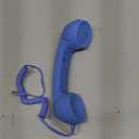 Retro Phone Handset, Retro Telephone Handsets Style Type-C Port, HD Retro Landline Handle Receiver for Home or Office Mobile Video Conferences, HD Calls, Volume Control, Plug and Play (Blue)