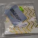 Faccito 24 Pack Christmas Treat Boxes Xmas Cardboard Gable Goody Candy Cookie Boxes Foil Gift with Handles for Gift Wrapping Holiday Party Favor Present Supplies, 6 Designs(Gold)