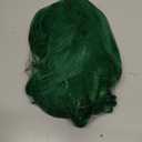 Miss U Hair Men Short Wavy Vibrant Green Wig with White Eyebow Outfit Party Cosplay Wig