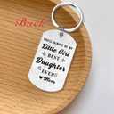 3 x to My Daughter Gifts from Mom Dad - I Love You Daughter - Best Daughter Ever Keychain Gifts for Birthday Graduation Christmas