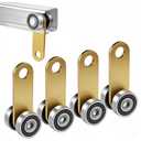 2 Wheel Trolley Assembly Rollers, Trolley Roller for Use with 1-5/8" Wide and All1-5/8 or Taller Strut Channel 4pcs