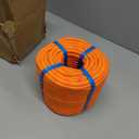 150ft 3/8 Inch Climbing Rope, Heavy Duty Arborist Rope, Nylon Rigging Rope for Tree Work,Bull (Orange)