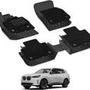 3W Floor Mats & Carpet (1st and 2nd Rows) Fit for BMW X3 2018-2024 TPE All-Weather Harmless Heavy Duty Floor Liner Accessories