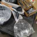 Pots and Pans Piece Nonstick Cookware, Granite Cooking Set with Frying Pans, Gray