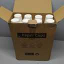 RACETOP 8 oz 500 Pack Disposable Paper Coffee Cups, Disposable Paper Cups, Hot Coffee Cups for Office, Party, Home