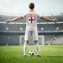 Men's Soccer Jersey Short-Sleeved Sports Training Shirt Breathable Athletic Casual T-Shirt Fan's Soccer Jersey 2XL