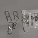 40PCS Zipper Clips Anti Theft - Double Opening Small Carabiner Clip, Ideal for Holding Closed for Backpacks/Keychains/Luggage, Zipper Pull Replacement (Silver)