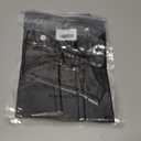 Boys Cotton Long Sleeve Shirts Soft Breathable Crewneck Tees for Kids, Fashion Basic Tops 4-12 Years (Black, XS)