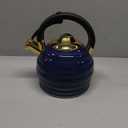 Tea Kettle for Stove Top Whistling Teapot, 3.2Q Tea Pot Stainless Steel Teakettle with Heat Proof Ergonomic Handle (Blue)