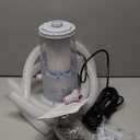 1000 GPH Light-Up Pool Filter Pump for Above Ground Pools | Built-in Blue LED Light, Transparent Housing for Real-Time Water Circulation & Filtration Monitor, Pool Cartridge Filter Pump System