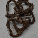 4" Heart Wooden Wreath Ring Grapevine Rattan Vine Branch Wreath for DIY Crafts Holiday Party Decor 6pcs