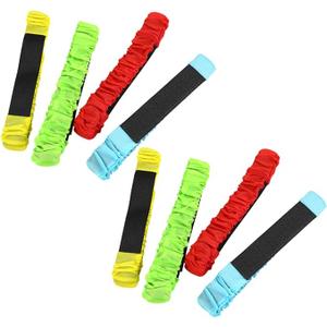 BESPORTBLE Foot Gaiters Game 3-Leg Racing Accessories Leg Bands Racing Ropes with Legs Backyard Relay Game Elastic Racing Straps Racing Game Straps with Legs Nylon
