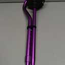 KINGGEAR F1 Walking Stick, Walking Cane for Women & Men, Self Standing Walkers for Seniors with Wrist Strap, Lightweight & Sturdy Offset EVA Handle and Large Quad Base (Purple)