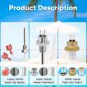 Funmit 42002-0024S Stack Flue Sensor 42001-0063S High Limit Switch and 42001-0053S Heater Thermistor Spa Hearters Replacement for Pentair
