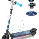 Gyroor Electric Scooter for Kids, E-Throttle 150W Motor LED Display, H30Max-Blue