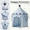 Tiny Land Kids Play Tent, Pop-Up Cute Toddler Tents, Portable Baby Tent for Indoor Fun & Imagination