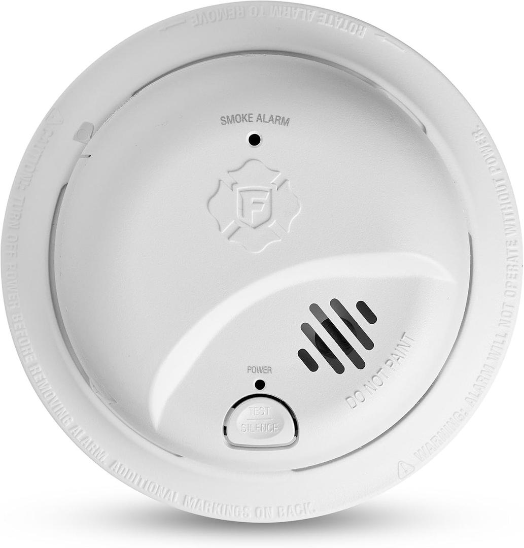 First Alert SMI100-AC, Hardwire Interconnect Smoke Alarm with Battery Backup, 1-Pack MFD: 10/2024