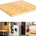 24"x25" Butcher Block Countertop, DIY Bamboo Countertop, 1.2'' Thick Waterproof Table Top, Used as Cutting Board, Stovetop Cover, Office Desk Top, Dining Room Table, Laundry Counter, Kitchen Counter