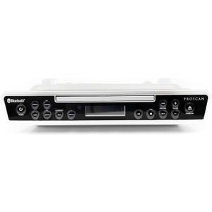 PROSCAN ELITE PKCR2713AMZ Under Counter CD Player with Clock Radio and Bluetooth, Silver