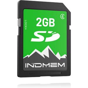 INDMEM 2GB SD Card, 2GB Class 4 Flash Memory Card 2G SLC Standard Secure Digital Cards for Old Digital Camera and Trail Camera(1Pack)