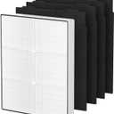 AP510 & AP450 HEPA Replacement Filter Set Compatible with Whirlpool Whispure 1183054K 8171434K Fits AP450 AP510 AP51030K AP51030KB AP45030K WP500 WP1000 Air Purifier, 1 HEPA Filter + 4 Carbon Filters