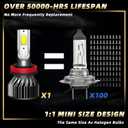 compatible with (2010-2018) Chevy Equinox led headlights, 9005/hb3 High Beam & h11/H8/h9 Low Beam LED Headlight Bulbs, Pack of 4