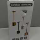 Cordless Table Lamp Set of 2, Gold 5000mAh Rechargeable Battery Operated Lamps, Wireless 3 Color Dimmable Touch Lamp Table Light for Restaurant Dining Patio Outdoor, Home Decor