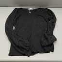 ANRABESS Womens Square Neck Mesh Long Sleeve Tops Double Lined Dressy Business Casual Blouses Shirts 2025 Fall Outfits (Medium, Black)