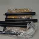 Toilet Paper Holder Stand, Bathroom Toilet Paper Roll Holder Stand with Reserve, Standing Toilet Paper Holder with Storage,Toilet Paper Roll Holder for 4 Rolls, Black