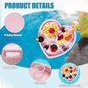 Floating Tray for PoolFloating Pool Tray, Floating Tray - Floating Pool Table, Ideal for Food & Drinks - Floating Table for Pool - Essential Floating Food Tray for Pool Activities(Heart-Shaped), Large
