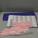 Carson Dellosa 12.75" x 15.25" Blue Deluxe Math Pocket Chart, Counting Caddy with Number, Base Ten, and Blank Cards, Straw Place Value Manipulatives, Homeschool and Classroom Organization