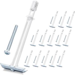 Drywall Anchor with Included Bolts for 3/16-24, Heavy Duty Hollow Drywall Anchors for TV Mounting Kit, Stainless Steel Hollow Wall Anchors Holds up to 240 lbs Each in 1/2-in Drywall-14 Pack