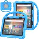 2 x Fire HD 8 Tablet Case for Kids,Amazon Fire HD 8 Case(2024/2022/2020 Release,12th/10th Generation).(Incompatible with iPad and TCL).Rotating 360 Kickstand Lightweight Shockproof Protective Cover