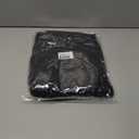 YEOREO Women's Fleece Jogger Cargo Sweatpants Marceline Oversize Drawstring Baggy Cinch Bottom with Pockets (Black, L)