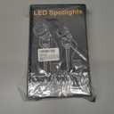 L LOHAS LED Christmas Spotlight Outdoor, Purple Halloween Spot Lights for Yard, Auto On/Off 5W 120V Landscape Lighting for House, Holiday, Trees, Decoration, 450LM IP66 Waterproof, UL Listed, 2 Pack