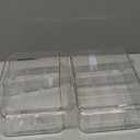 PUGED 2 Pack Large MTG Card Storage Box 4200+ Acrylic Clear Cards Trading Box Display Organizer Cases with Removable Dividers for MTG TCG Cards