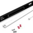 MYPLUS 24 Inch Under Cabinet Lights with Hand Wave, Under Counter Lighting 4000K Natural White,Dimmable,Plug and Play,LED Lights for Kitchen Cabinet, Cupboard, Closet, Desk