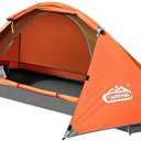 camppal 1 Person Tent for Camping Hiking Mountain Hunting Backpacking Tents 4 Season Resistance to Windproof Rainproof and Waterproof