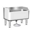 CYGJYZOD Floor Mop Sink With Drainage/Strainer,stainless steel utility sink,304 Stainless Steel,for Laundry Room,Kitchen, Restaurant, Garages (23.6"L x 16.1"W x 21.6"H)